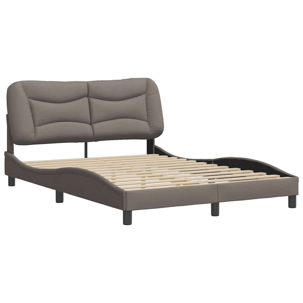 Vidaxl bedframe zonder matras hvar 120x200 cm stof taupe