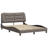 Vidaxl bedframe zonder matras hvar 120x200 cm stof taupe