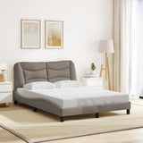 Vidaxl bedframe zonder matras hvar 120x200 cm stof taupe