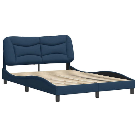 Vidaxl bedframe zonder matras hvar 120x200 cm stof blauw