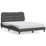Vidaxl bedframe zonder matras hvar stof donkergrijs 140x190 cm