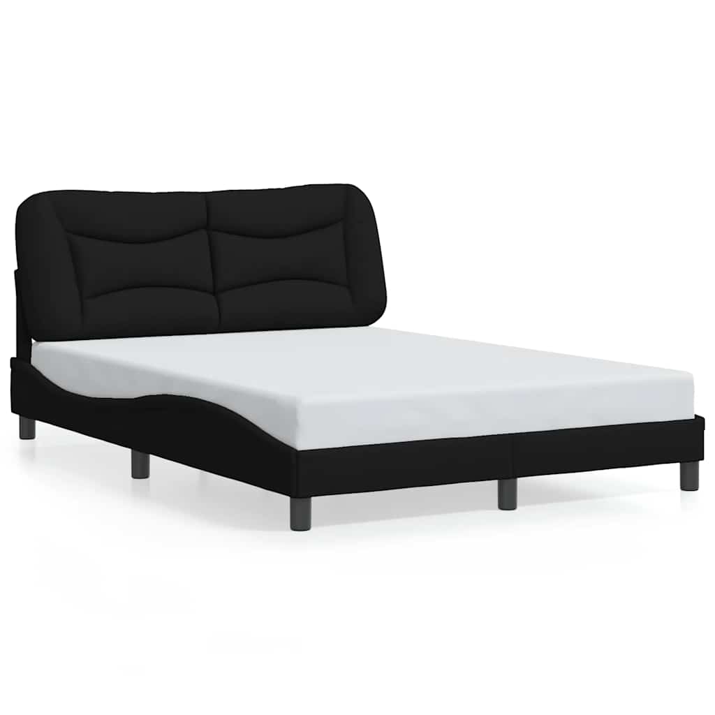 Vidaxl bedframe zonder matras hvar stof zwart 140x190 cm