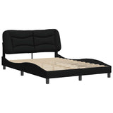 Vidaxl bedframe zonder matras hvar stof zwart 140x190 cm