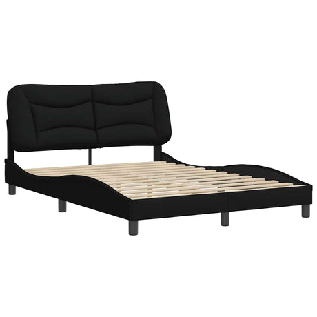 Vidaxl bedframe zonder matras hvar stof zwart 140x200 cm
