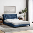 Vidaxl bedframe zonder matras hvar stof blauw 140x200 cm