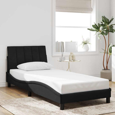 Vidaxl bedframe zonder matras hanko fluweel zwart 80x200 cm