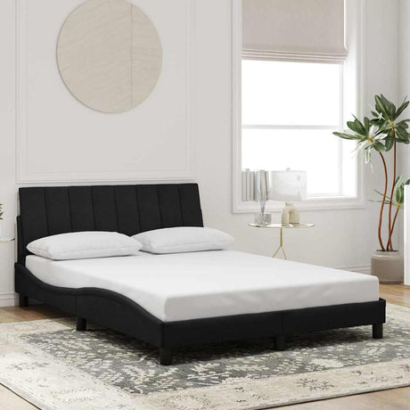 Vidaxl bedframe zonder matras hanko 120x200 cm fluweel zwart
