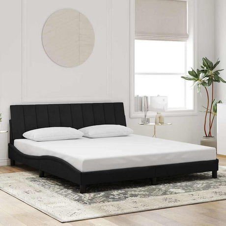 Vidaxl bedframe zonder matras hanko 180x200 cm fluweel zwart