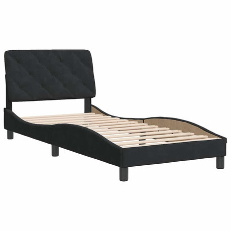 Vidaxl bedframe zonder matras fluweel zwart 90x190 cm