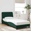 Vidaxl bedframe zonder matras 90x190 cm fluweel donkergroen