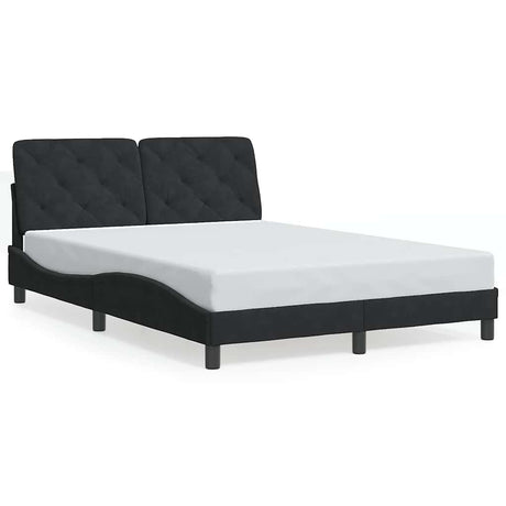 Vidaxl bedframe zonder matras 140x190 cm fluweel zwart