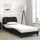 Vidaxl bedframe zonder matras hvar kunstleer zwart 90x200 cm