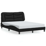 Vidaxl bedframe zonder matras hvar kunstleer zwart 140x200 cm