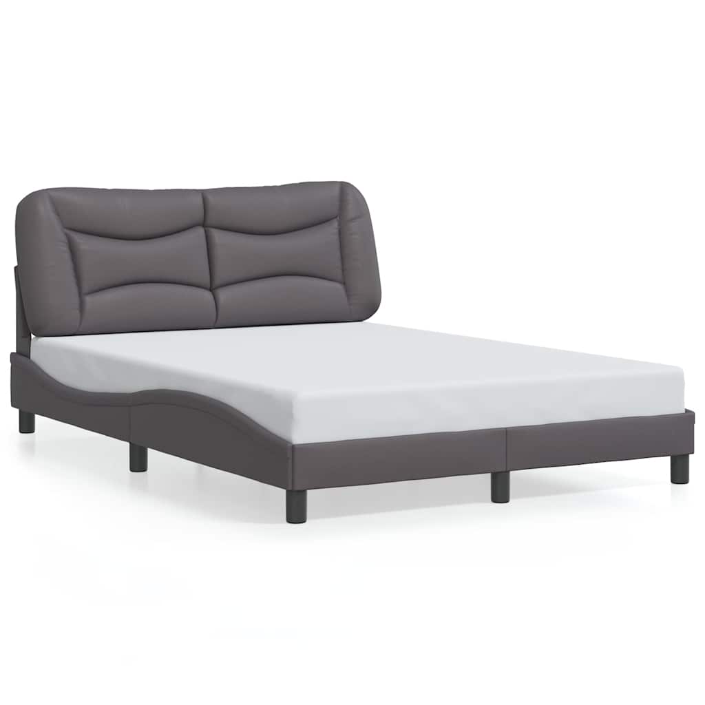 Vidaxl bedframe zonder matras hvar kunstleer grijs 140x200 cm