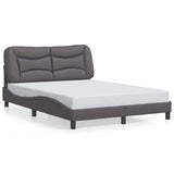 Vidaxl bedframe zonder matras hvar kunstleer grijs 140x200 cm