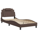 Vidaxl bedframe viana zonder matras kunstleer bruin 80x200 cm