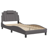 Vidaxl bedframe viana zonder matras kunstleer grijs 80x200 cm