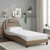 Vidaxl bedframe viana zonder matras kunstleer cappucinnokleurig 80x200 cm
