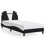 Vidaxl bedframe viana zonder matras kunstleer zwart en wit 80x200 cm