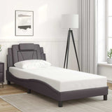 Vidaxl bedframe viana zonder matras kunstleer grijs 90x200 cm