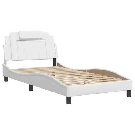 Vidaxl bedframe viana zonder matras kunstleer wit 100x200 cm