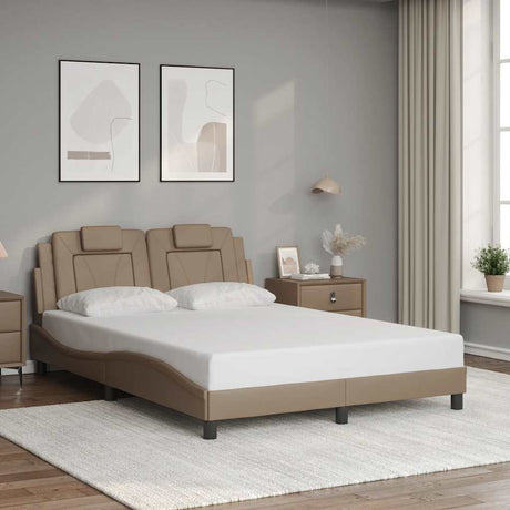 Vidaxl bedframe viana zonder matras cappuccinokleurig 120x200 cm