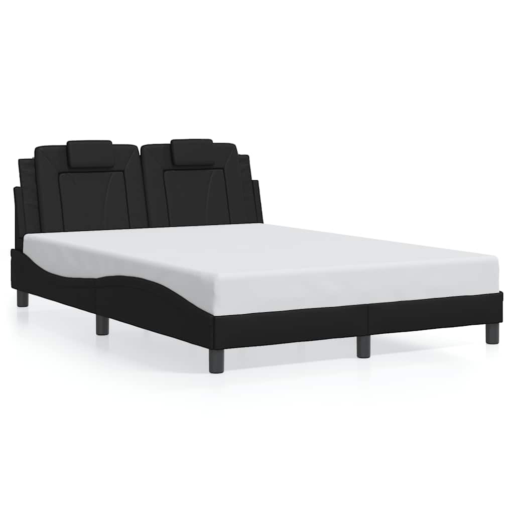 Vidaxl bedframe viana zonder matras kunstleer zwart 140x190 cm