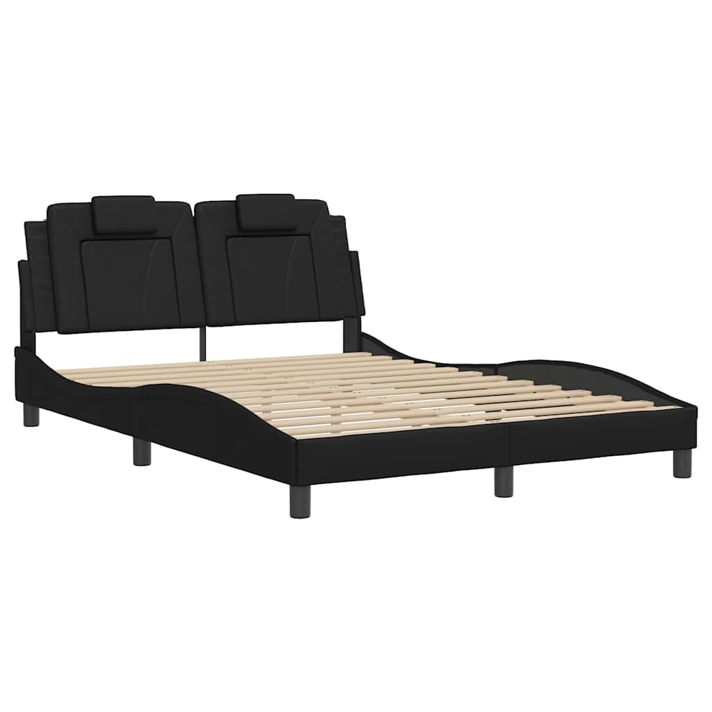 Vidaxl bedframe viana zonder matras kunstleer zwart 140x190 cm