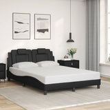 Vidaxl bedframe viana zonder matras kunstleer zwart 140x190 cm