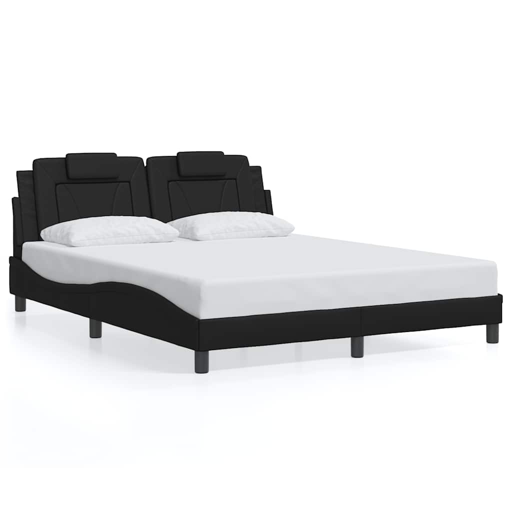 Vidaxl bedframe viana zonder matras kunstleer zwart 160x200 cm