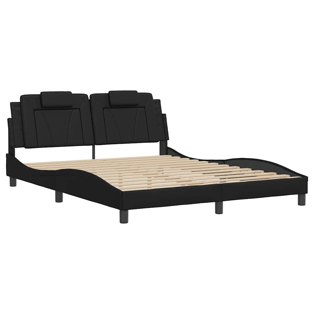 Vidaxl bedframe viana zonder matras kunstleer zwart 160x200 cm