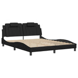Vidaxl bedframe viana zonder matras kunstleer zwart 160x200 cm