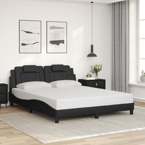 Vidaxl bedframe viana zonder matras kunstleer zwart 160x200 cm