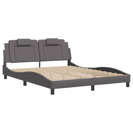Vidaxl bedframe viana zonder matras kunstleer grijs 160x200 cm