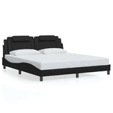 Vidaxl bedframe viana zonder matras kunstleer zwart 180x200 cm