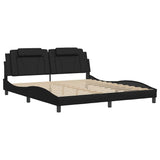 Vidaxl bedframe viana zonder matras kunstleer zwart 180x200 cm