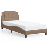Vidaxl bedframe zonder matras zadar cappuccinokleurig 100x200 cm
