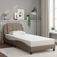 Vidaxl bedframe zonder matras zadar cappuccinokleurig 100x200 cm