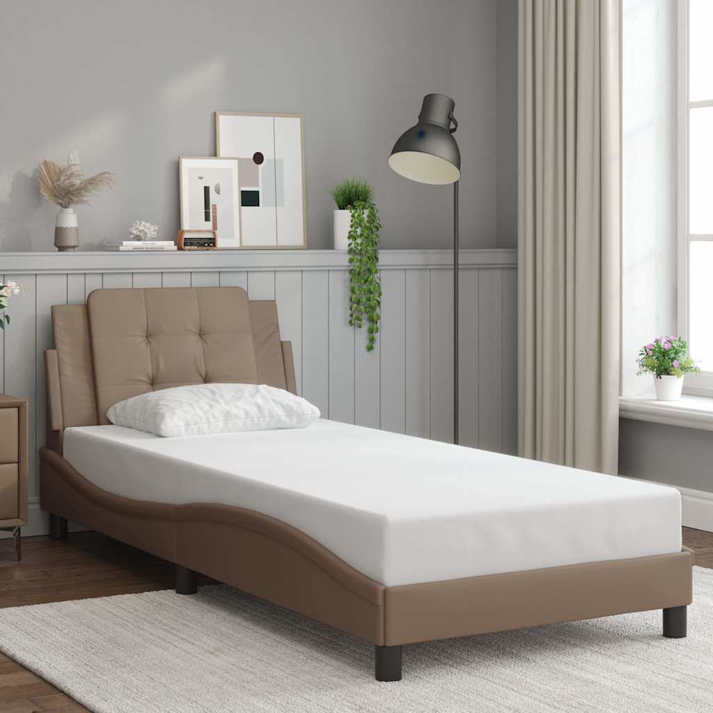 Vidaxl bedframe zonder matras zadar cappuccinokleurig 100x200 cm