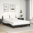 Vidaxl bedframe zonder matras zadar kunstleer zwart en wit 140x200 cm