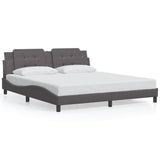 Vidaxl bedframe zonder matras zadar kunstleer grijs 180x200 cm