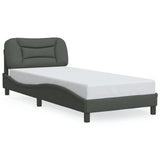 Vidaxl bedframe met led zonder matras hvar 80x200 cm stof donkergrijs