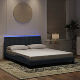 Vidaxl bedframe met led zonder matras hanko donkergrijs 160x200 cm