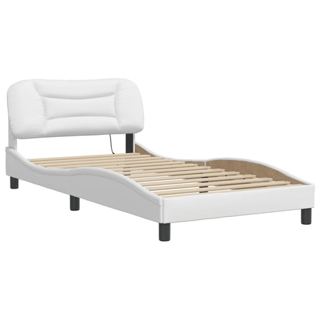 Vidaxl bedframe met led zonder matras hvar wit 100x200 cm