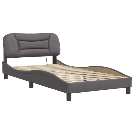 Vidaxl bedframe met led zonder matras hvar grijs 100x200 cm