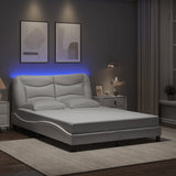 Vidaxl bedframe met led zonder matras hvar wit 140x200 cm