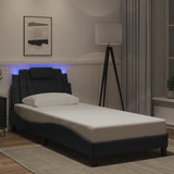 Vidaxl bedframe viana met led zonder matras zwart 90x190 cm