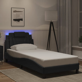 Vidaxl bedframe viana met led zonder matras zwart 90x190 cm