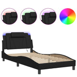 Vidaxl bedframe viana met led zonder matras zwart 100x200 cm