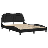 Vidaxl bedframe viana met led zonder matras zwart 140x200 cm